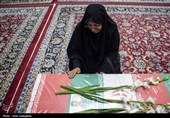 مراسم وداع با پیکر 14 شهید حمله آمریکایی - صهیونیستی در شیراز