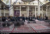 مراسم وداع با پیکر 14 شهید حمله آمریکایی - صهیونیستی در شیراز