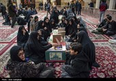 مراسم وداع با پیکر 14 شهید حمله آمریکایی - صهیونیستی در شیراز