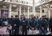 مراسم وداع با پیکر 14 شهید حمله آمریکایی - صهیونیستی در شیراز