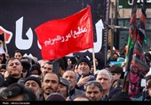 تجمع سوگواران مردم در سوگ رهبر شهید - اردبیل
