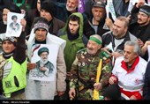 تجمع سوگواران مردم در سوگ رهبر شهید - اردبیل