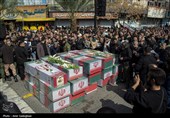 تشییع پیکر شهدای حملات آمریکایی صهیونی در شیراز