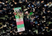 تشییع پیکر شهدای حملات آمریکایی صهیونی در خرم آباد