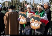 تشییع پیکر شهدای حملات آمریکایی صهیونی در خرم آباد