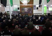 مراسم بزرگداشت رهبر شهید انقلاب  در مسجد جامع همدان