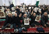 مراسم بزرگداشت رهبر شهید انقلاب  در مسجد جامع همدان