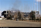 حمله هوایی  به سالن 12 هزار نفری آزادی