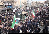 تشییع پیکر شهدای حملات آمریکایی صهیونی در تبریز