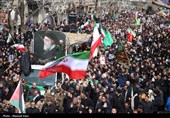تشییع پیکر شهدای حملات آمریکایی صهیونی در تبریز
