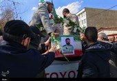 تشییع پیکر سرهنگ شهید «محمدرضا جهانشاهی» در کرج