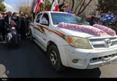 تشییع پیکر سرهنگ شهید «محمدرضا جهانشاهی» در کرج