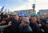 تشییع پیکر سرهنگ شهید «محمدرضا جهانشاهی» در کرج