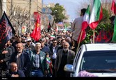 تشییع پیکر سرهنگ شهید «محمدرضا جهانشاهی» در کرج