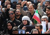 تشییع پیکر شهدای حملات آمریکایی صهیونی در کرمان