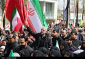 تشییع پیکر شهدای حملات آمریکایی صهیونی در کرمان