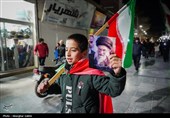اجتماع مردم در سوگ رهبر شهید - اسفراین