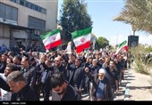 راهپیمایی محکومیت جنایات آمریکا و رژیم اسرائیل در بوشهر