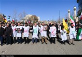 راهپیمایی محکومیت جنایات آمریکا و اسرائیل - زنجان