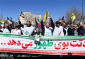 راهپیمایی محکومیت جنایات آمریکا و اسرائیل - زنجان