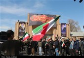 وداع مردم قزوین با شهید مدافع وطن