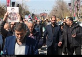 وداع مردم قزوین با شهید مدافع وطن