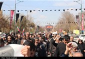 وداع مردم قزوین با شهید مدافع وطن
