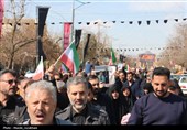 وداع مردم قزوین با شهید مدافع وطن