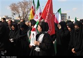 وداع مردم قزوین با شهید مدافع وطن