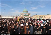 وداع مردم قزوین با شهید مدافع وطن