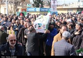 وداع مردم قزوین با شهید مدافع وطن