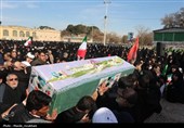 وداع مردم قزوین با شهید مدافع وطن