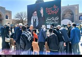 هنرمندان بسیجی قزوین در رثای شهادت رهبری خوشنویسی کردند