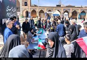 هنرمندان بسیجی قزوین در رثای شهادت رهبری خوشنویسی کردند