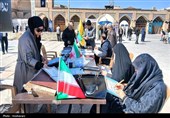 هنرمندان بسیجی قزوین در رثای شهادت رهبری خوشنویسی کردند