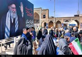 هنرمندان بسیجی قزوین در رثای شهادت رهبری خوشنویسی کردند
