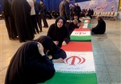 خاکسپاری حدود 40 شهید حمله آمریکایی صهیونی در قطعه 42