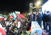 طنین لبیک به ولایت در بیرجند؛ وداع باشکوه با پیکر مطهر شهید امنیت+ عکس