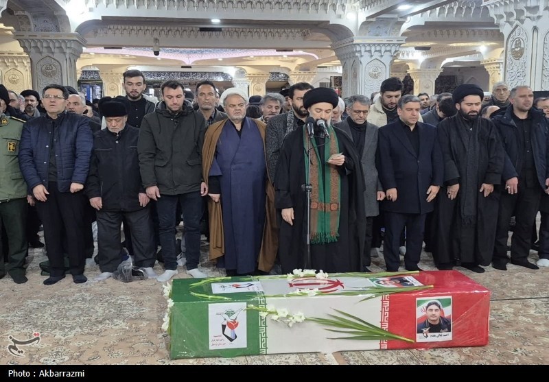 تشییع پیکر مطهر شهید «احمد لیالی مقدم» در اردبیل