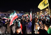 شادی مردم تهران پس از اعلام رهبری آیت الله سیدمجتبی خامنه‌ای