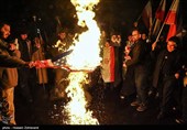 شادی مردم تهران پس از اعلام رهبری آیت الله سیدمجتبی خامنه‌ای