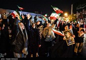 شادی مردم تهران پس از اعلام رهبری آیت الله سیدمجتبی خامنه‌ای