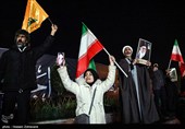 شادی مردم تهران پس از اعلام رهبری آیت الله سیدمجتبی خامنه‌ای