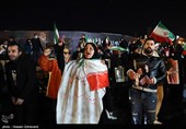 شادی مردم تهران پس از اعلام رهبری آیت الله سیدمجتبی خامنه‌ای