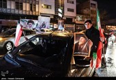 شادی مردم تهران پس از اعلام رهبری آیت الله سیدمجتبی خامنه‌ای