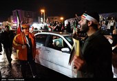 شادی مردم تهران پس از اعلام رهبری آیت الله سیدمجتبی خامنه‌ای