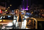 شادی مردم تهران پس از اعلام رهبری آیت الله سیدمجتبی خامنه‌ای