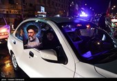 شادی مردم تهران پس از اعلام رهبری آیت الله سیدمجتبی خامنه‌ای