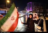 شادی مردم تهران پس از اعلام رهبری آیت الله سیدمجتبی خامنه‌ای
