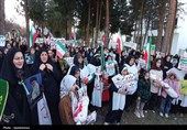 خروش بانوان یاسوج در خونخواهی شهدای معصوم مدرسه میناب
